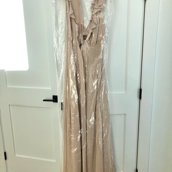 Reformation Peppermint Dress Small Champagne - Picture 12 of 12